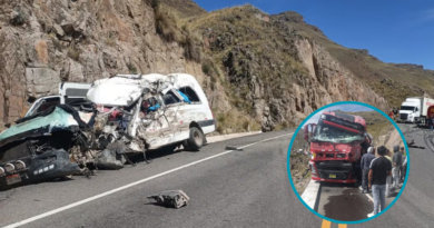 Choque frontal deja al menos 8 muertos en vía Juliaca–Arequipa