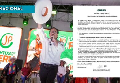 Partido Cívico Obras oficializa respaldo a Roberto Sánchez para la segunda vuelta Partido Cívico Obras oficializa respaldo a Roberto Sánchez para la segunda vuelta