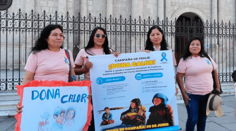 Asociación Lazos Humanitarios AQP inicia recolección de abrigo para zonas altoandinas Asociación Lazos Humanitarios AQP inicia recolección de abrigo para zonas altoandinas
