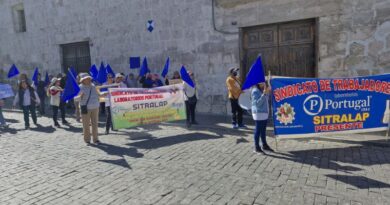 Trabajadores de Laboratorios Portugal realizaron marcha exigiendo atención a pliegos de reclamos y cese de presunto hostigamiento laboral Trabajadores de Laboratorios Portugal realizaron marcha exigiendo atención a pliegos de reclamos y cese de presunto hostigamiento laboral