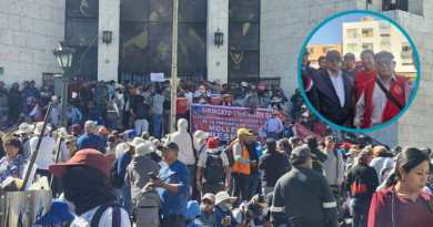 Obreros de construcción civil bloquean vías en protesta por detención de dirigentes sindicales Obreros de construcción civil bloquean vías en protesta por detención de dirigentes sindicales